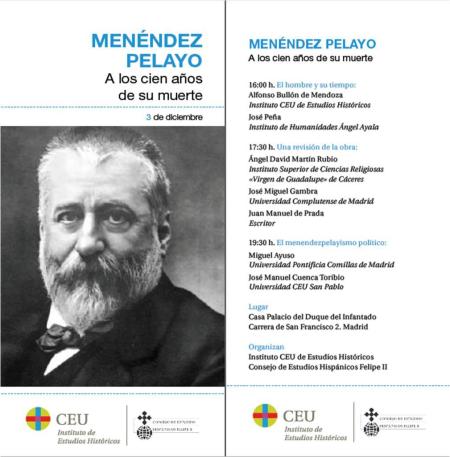 Menéndez Pelayo. A los cien años de su muerte